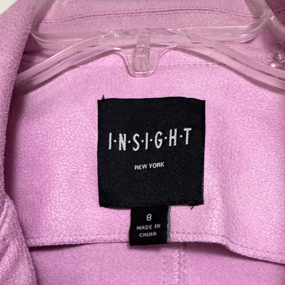 Insight Women's lavender /fuchsia faux suede jacket - Picture 3 of 11